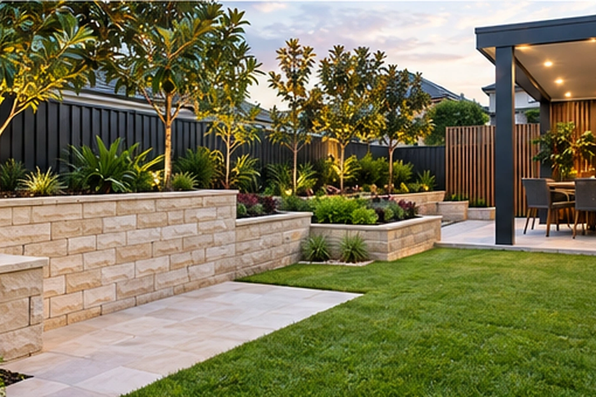 Natural grass — Family lawn areas