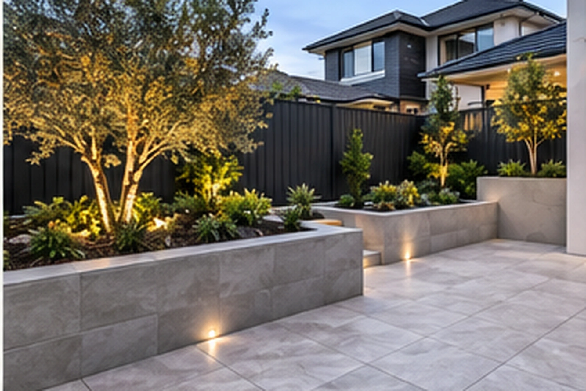 Outdoor tiling & paving — Paths, steps & feature paving