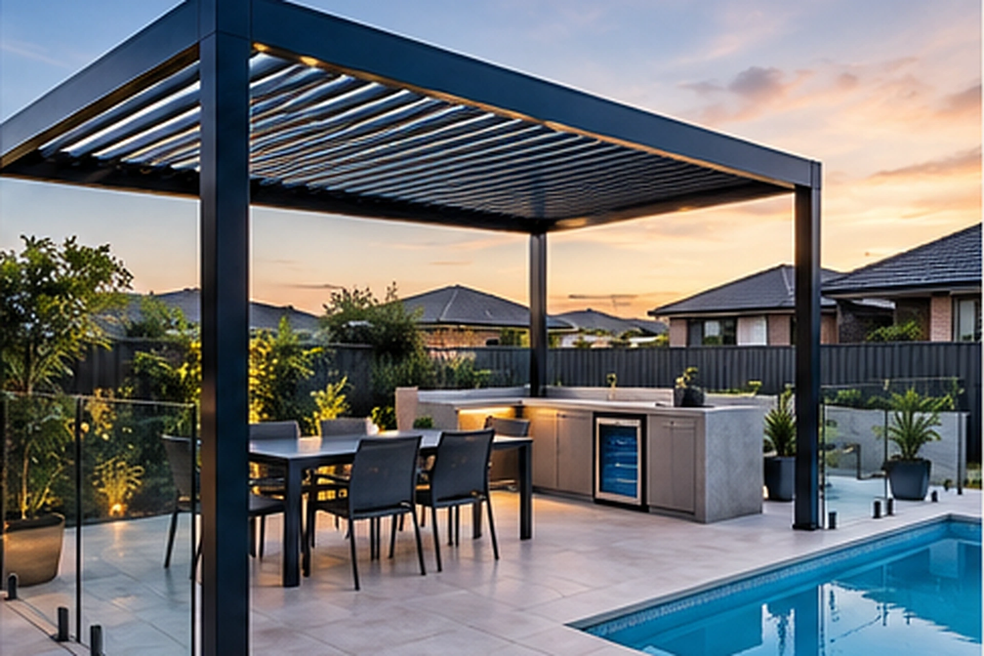 Pergolas — Pergola over decking